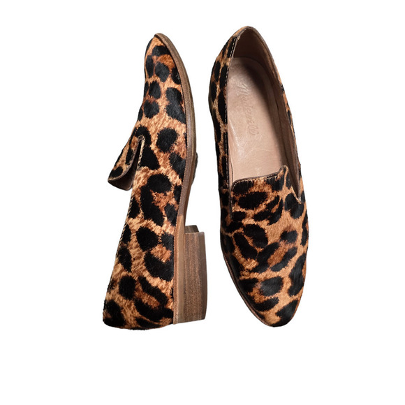 Madewell The Orson Loafer in Leopard Print Calf Hair size 6.5 - Picture 1 of 9